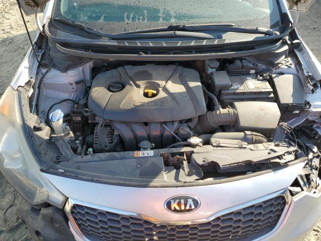 KNAFX4A80F5327850 - 2015 KIA FORTE EX SILVER photo 11