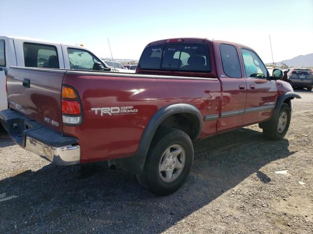 5TBBT44132S301879 - 2002 TOYOTA TUNDRA ACCESS CAB BURGUNDY photo 3