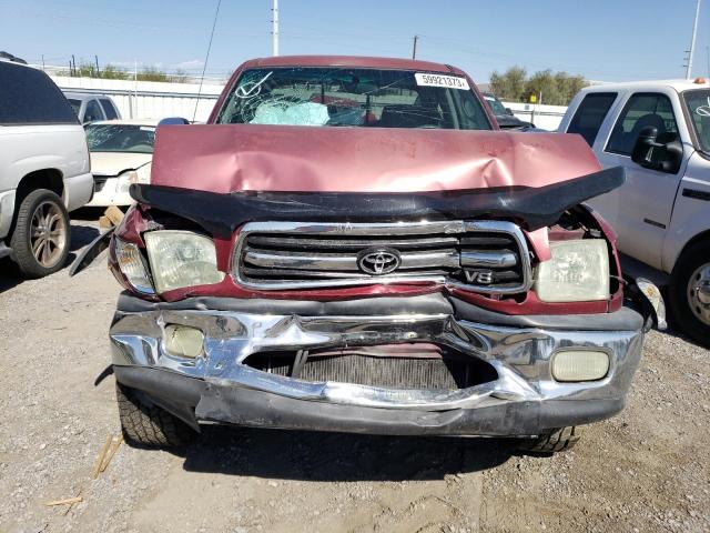 5TBBT44132S301879 - 2002 TOYOTA TUNDRA ACCESS CAB BURGUNDY photo 5