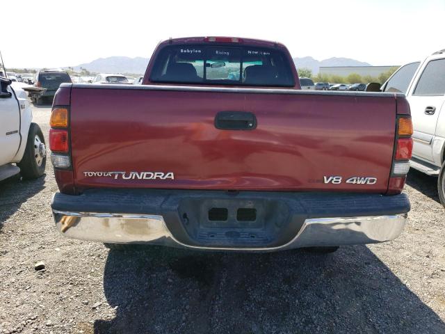 5TBBT44132S301879 - 2002 TOYOTA TUNDRA ACCESS CAB BURGUNDY photo 6