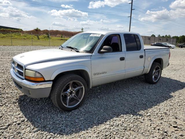 1D7HL48K34S780891 - 2004 DODGE DAKOTA QUAD SLT SILVER photo 1