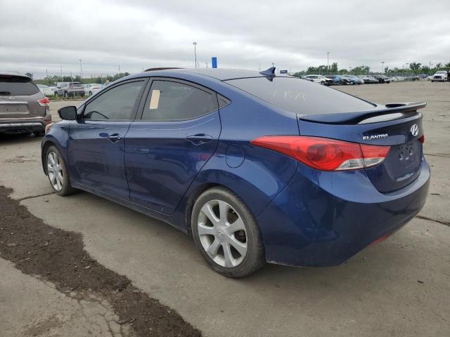 KMHDH4AE4DU558777 - 2013 HYUNDAI ELANTRA GLS BLUE photo 2