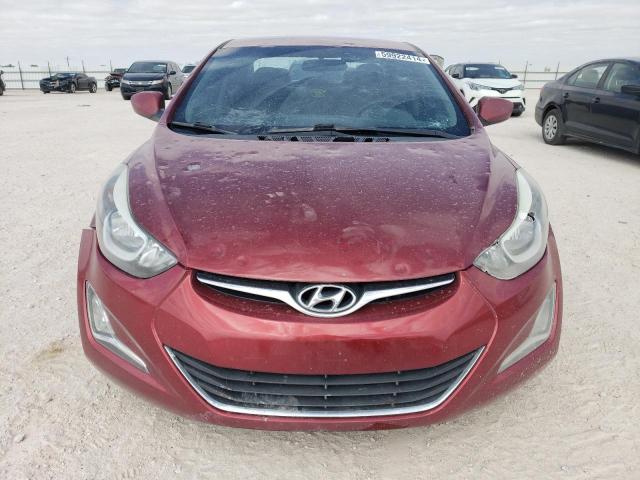 5NPDH4AE5GH704235 - 2016 HYUNDAI ELANTRA SE RED photo 5