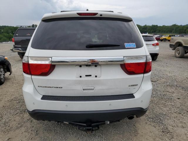 1C4RDHDG0DC674641 - 2013 DODGE DURANGO CREW WHITE photo 6