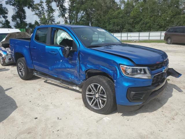 1GCGSBEN6M1130521 - 2021 CHEVROLET COLORADO BLUE photo 4