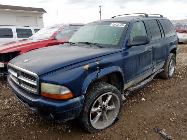 1B4HS48Z62F144981 - 2002 DODGE DURANGO SLT  photo 2