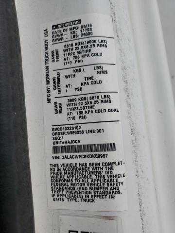 3ALACWFC9KDKE9987 - 2019 FREIGHTLINER M2 106 MEDIUM DUTY WHITE photo 10