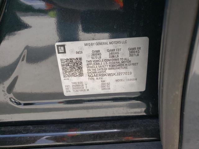 5GAERBKW1KJ277019 - 2019 BUICK ENCLAVE ESSENCE GRAY photo 14