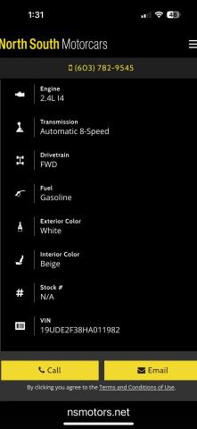 19UDE2F38HA011XXX - 2017 ACURA ILX BASE WATCH PLUS WHITE photo 10