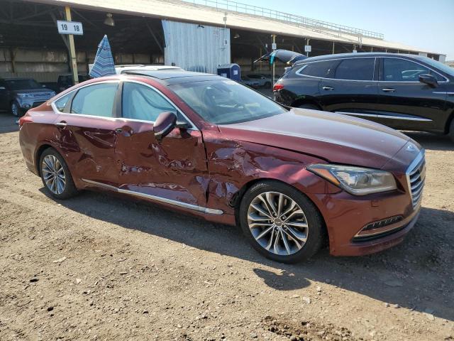 KMHGN4JE5FU047393 - 2015 HYUNDAI GENESIS 3.8L RED photo 4