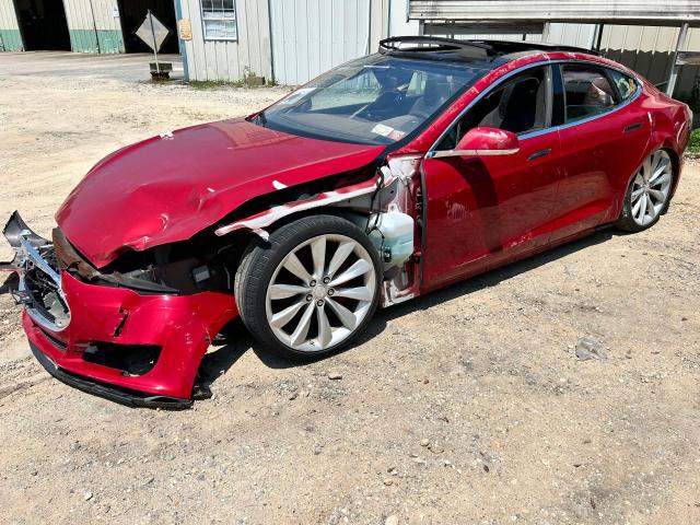 5YJSA1E42FF114101 - 2016 TESLA MODEL S P9 أحمر صورة 2
