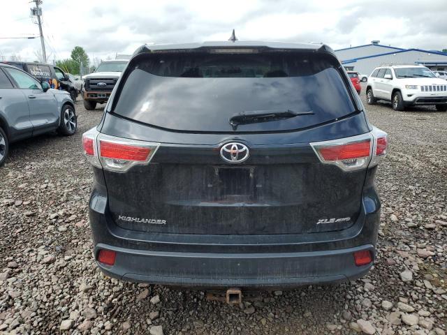 5TDJKRFH4FS141871 - 2015 TOYOTA HIGHLANDER XLE BLACK photo 6