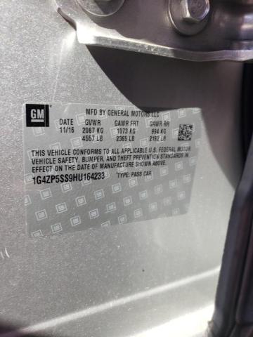 1G4ZP5SS9HU164233 - 2017 BUICK LACROSSE ESSENCE SILVER photo 12