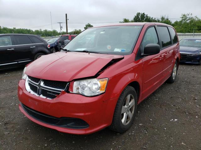 2C4RDGBG6DR619423 - 2013 DODGE GRAND CARA SE RED photo 2