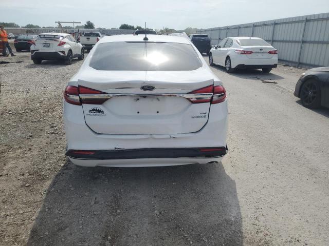 3FA6P0LU0HR381645 - 2017 FORD FUSION SE HYBRID WHITE photo 6