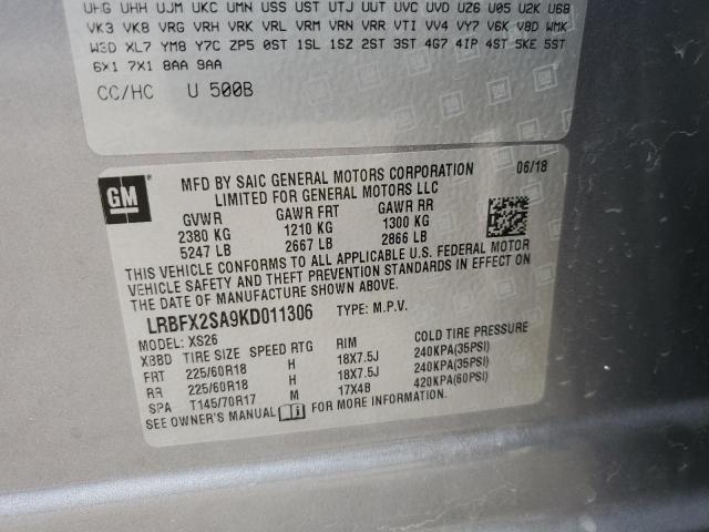LRBFX2SA9KD011306 - 2019 BUICK ENVISION ESSENCE Boz foto 13