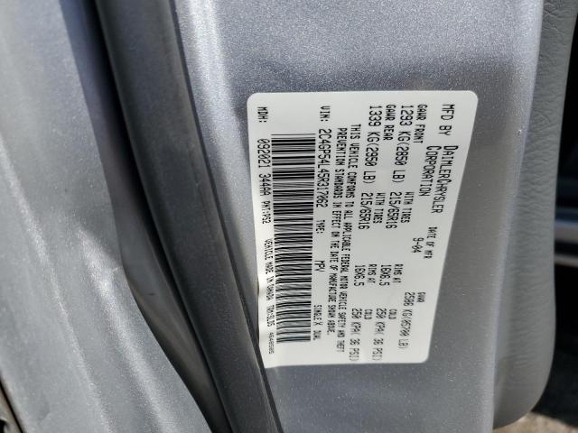 2C4GP54L45R317062 - 2005 CHRYSLER TOWN & COU TOURING 银色 照片 13