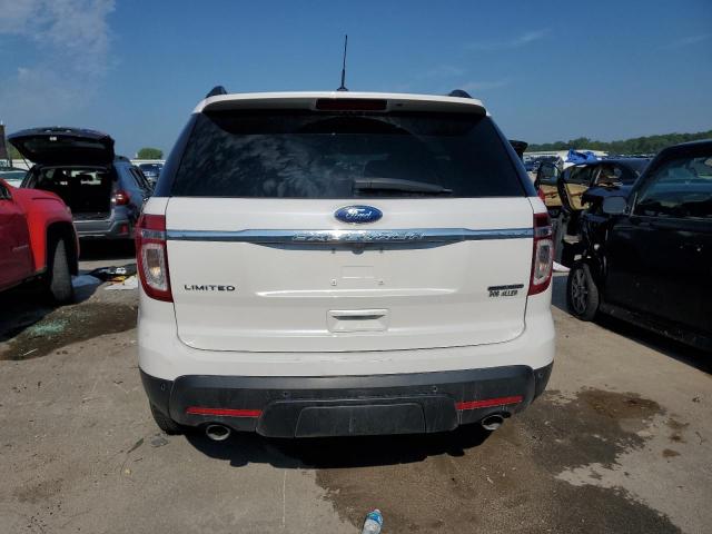 1FM5K8F84EGC12504 - 2014 FORD EXPLORER LIMITED WHITE photo 6