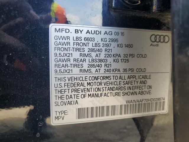 WA1VAAF70HD029574 - 2017 AUDI Q7 PRESTIGE 黑色 照片 14