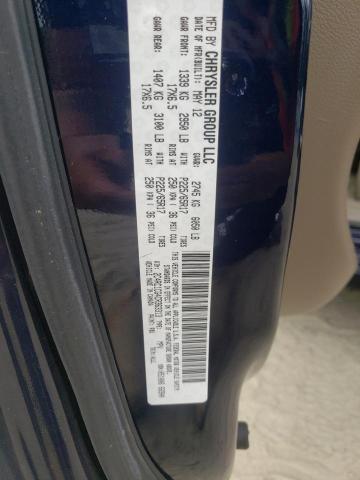 2C4RC1CG4CR363313 - 2012 CHRYSLER TOWN & COU TOURING L BLUE photo 13