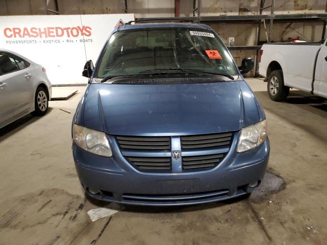 2D4GP44L87R312866 - 2007 DODGE GRAND CARA SXT BLUE photo 5