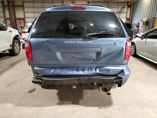 2D4GP44L87R312866 - 2007 DODGE GRAND CARA SXT BLUE photo 6