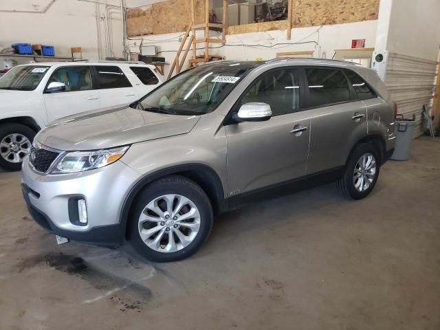 5XYKUDA78EG477552 - 2014 KIA SORENTO EX SILVER photo 1