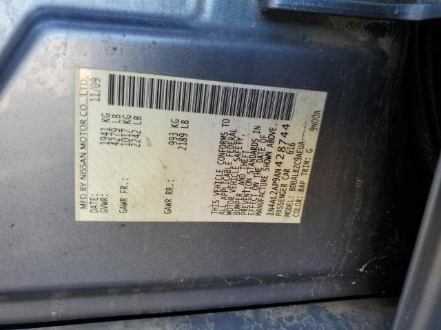 1N4AL2AP9AN428744 - 2010 NISSAN ALTIMA BASE SILVER photo 12