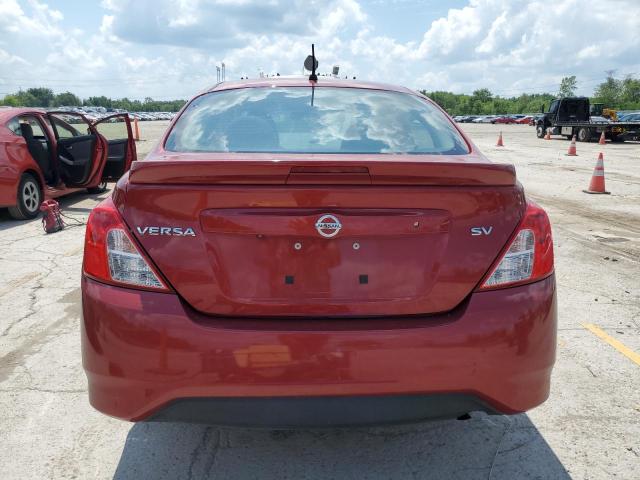 3N1CN7AP3KL870109 - 2019 NISSAN VERSA S RED photo 6