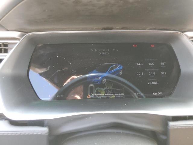 5YJSA1E24JF246719 - 2018 TESLA MODEL S ლურჯი ფოტო 9
