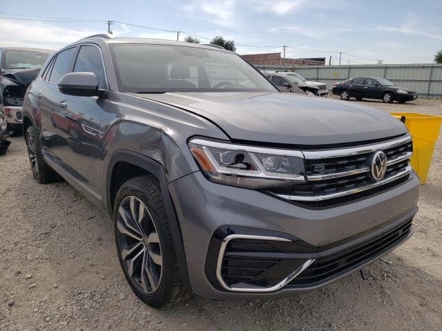 1V2RE2CA1LC229586 - 2020 VOLKSWAGEN ATLAS CROS SEL R-LINE GRAY photo 1