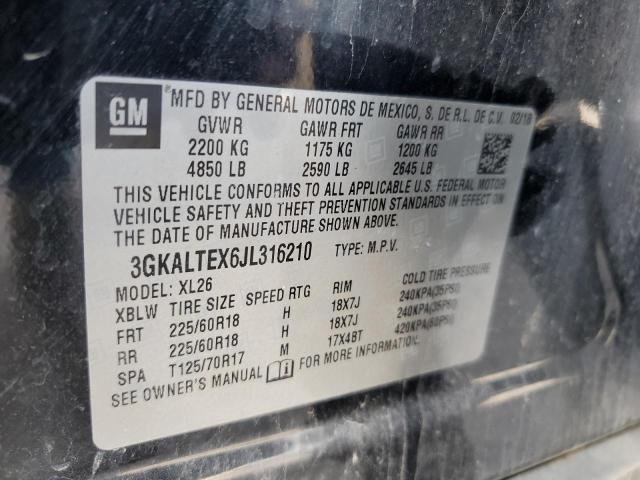 3GKALTEX6JL316210 - 2018 GMC TERRAIN SLE 黑色 照片 13