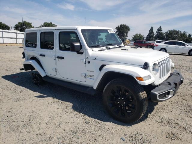 1C4JJXP61MW676836 - 2021 JEEP WRANGLER U SAHARA 4XE WHITE photo 4