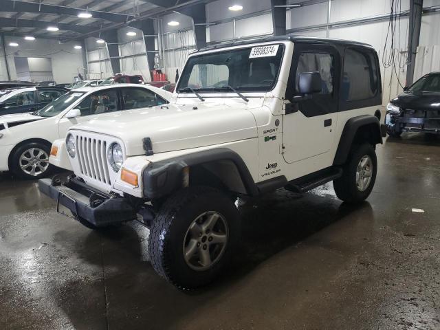 1J4FA49S24P751272 - 2004 JEEP WRANGLER / SPORT WHITE photo 1