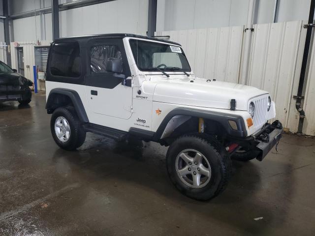 1J4FA49S24P751272 - 2004 JEEP WRANGLER / SPORT WHITE photo 4