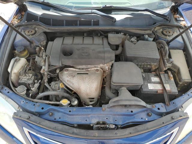 4T1BF3EK3BU742421 - 2011 TOYOTA CAMRY BASE BLUE photo 11