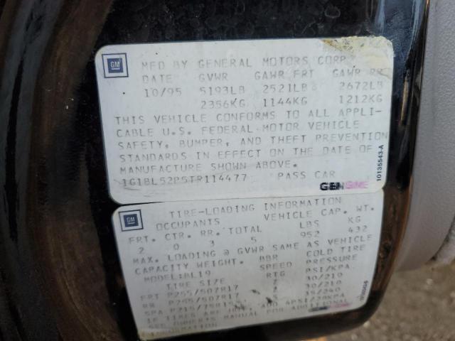 1G1BL52P5TR114477 - 1996 CHEVROLET CAPRICE / CLASSIC SS BLACK photo 12