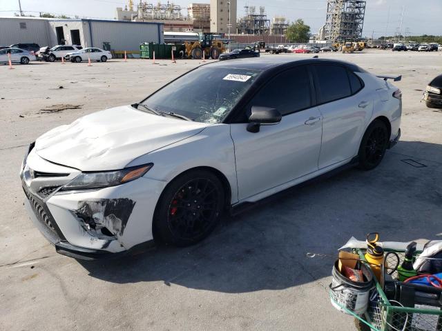 4T1KZ1AK5MU048091 - 2021 TOYOTA CAMRY TRD WHITE photo 1