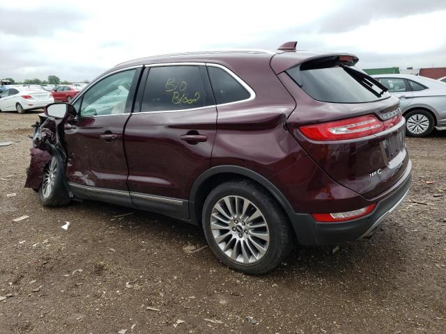 5LMCJ3C99GUJ12474 - 2016 LINCOLN MKC RESERVE MAROON photo 2