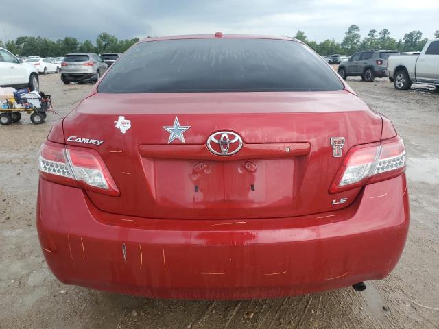 4T1BF3EK6BU619633 - 2011 TOYOTA CAMRY BASE RED photo 6