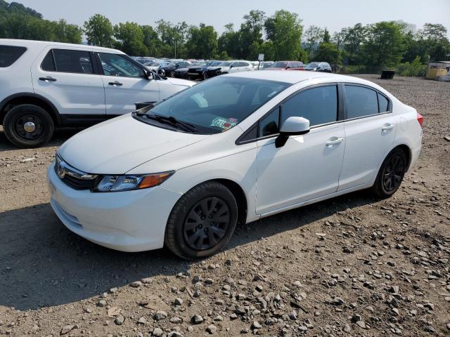 19XFB2F52CE092176 - 2012 HONDA CIVIC LX WHITE photo 1