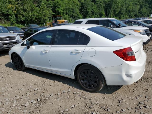 19XFB2F52CE092176 - 2012 HONDA CIVIC LX WHITE photo 2