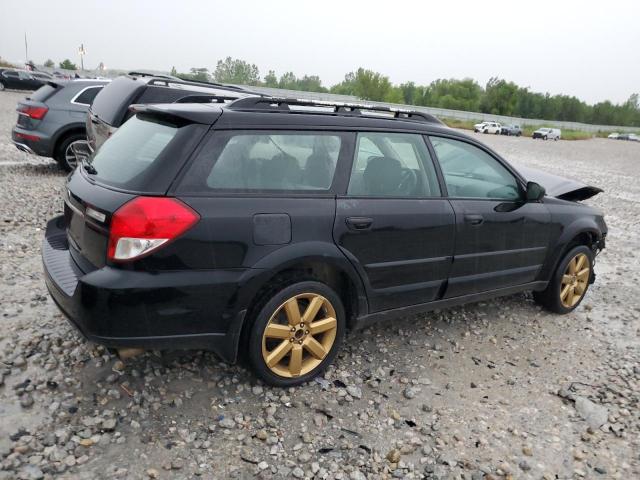 4S4BP61C186343310 - 2008 SUBARU OUTBACK 2.5I BLACK photo 3