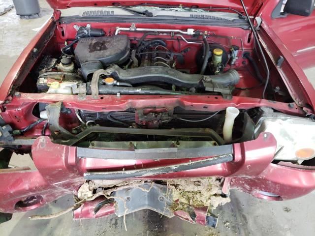 1N6DD26S21C397573 - 2001 NISSAN FRONTIER KING CAB XE RED photo 11