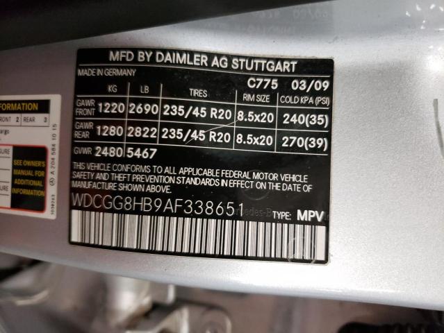 WDCGG8HB9AF338651 - 2010 MERCEDES-BENZ GLK 350 4MATIC SILVER photo 13