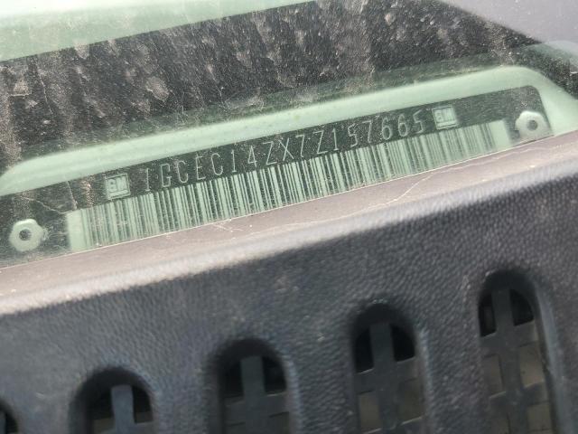 1GCEC14ZX7Z157665 - 2007 CHEVROLET SILVERADO C1500 CLASSIC Ağ foto 12