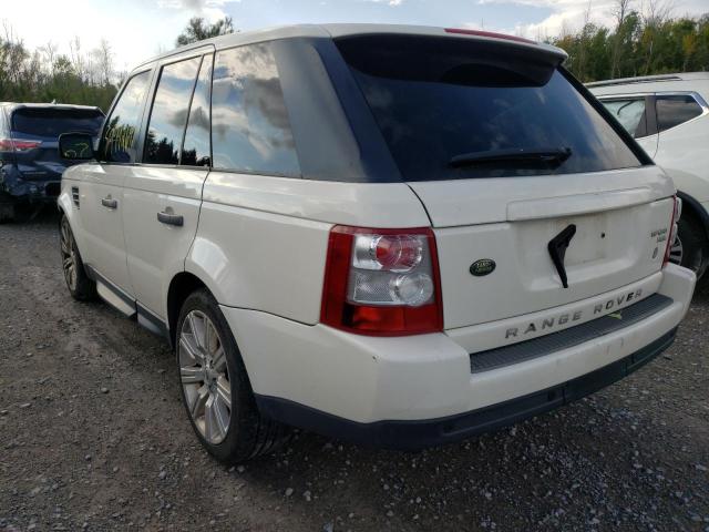 SALSF25459A215176 - 2009 LAND ROVER RANGE ROVE HSE WHITE photo 3