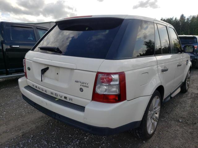 SALSF25459A215176 - 2009 LAND ROVER RANGE ROVE HSE WHITE photo 4