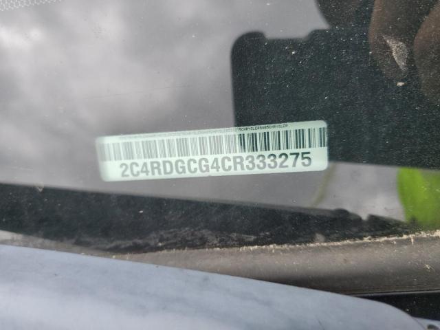 2C4RDGCG4CR333275 - 2012 DODGE GRAND CARA SXT SILVER photo 13