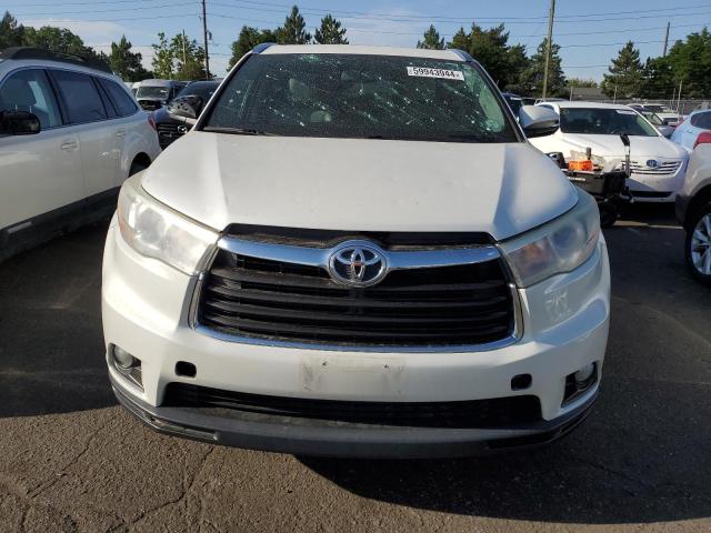 5TDJKRFH6GS278716 - 2016 TOYOTA HIGHLANDER XLE WHITE photo 5